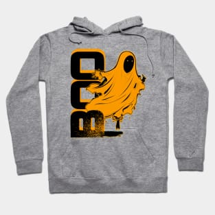 Ghost Of Disapproval - Orange Clean V.2 Dark typo Hoodie